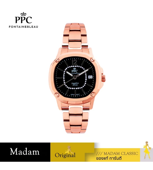 นาฬิกา PPC FONTAINEBLEAU PPC-EG09-RG-BK CHARLES EG09 35 MM,ROSEGOLD / BLACK	