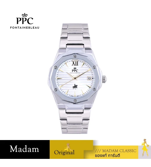 นาฬิกา PPC FONTAINEBLEAU PPC-EE13-WE JOAN EE13 33.5 MM,WHITE นาฬิกา PPC FONTAINEBLEAU PPC-EE13-WE JOAN EE13 33.5 MM,WHITE
