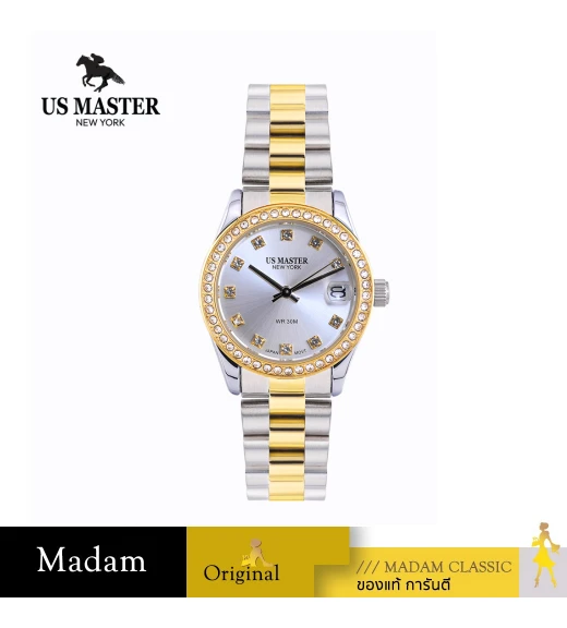 นาฬิกา US MASTER NEW YORK USM-EG07-SGD-WE DIANA EG07 31 MM,SILVER GOLD / WHITE	