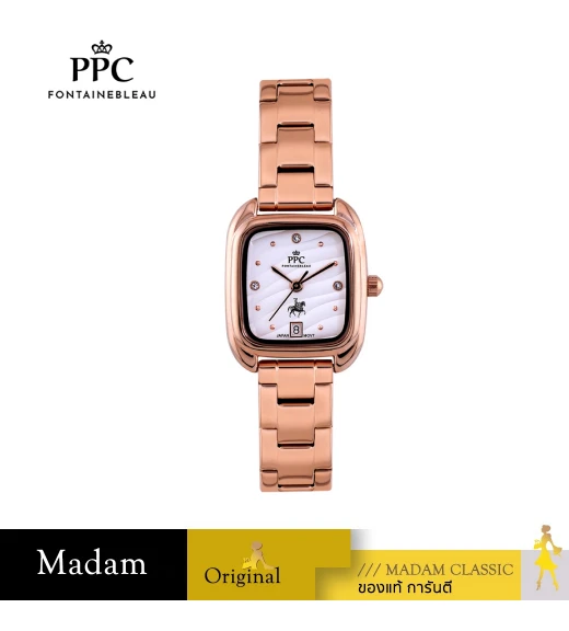 นาฬิกา PPC FONTAINEBLEAU PPC-ED08-RG-WE DORÉE ED08 23 MM,ROSEGOLD / WHITE	