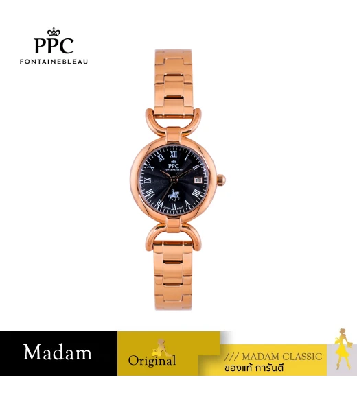 นาฬิกา PPC FONTAINEBLEAU PPC-EE08-RG-BK LER BRETON EE08 26 MM,ROSEGOLD / BLACK นาฬิกา PPC FONTAINEBLEAU PPC-EE08-RG-BK LER BRETON EE08 26 MM,ROSEGOLD / BLACK