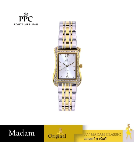 นาฬิกา PPC FONTAINEBLEAU PPC-ED02-SGD-WE DORÉE ED02 27.5 MM,SILVER GOLD / WHITE	