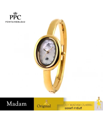 นาฬิกา PPC FONTAINEBLEAU PPC-EE11-GD-WE OVALE EE11 22 MM,GOLD / WHITE	