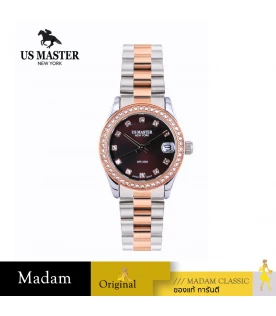 นาฬิกา US MASTER NEW YORK USM-EG07-SRG-BR DIANA EG07 31 MM,SILVER ROSEGOLD / BROWN	