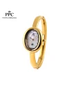 นาฬิกา PPC FONTAINEBLEAU PPC-EE11-GD-WE OVALE EE11 22 MM,GOLD / WHITE	