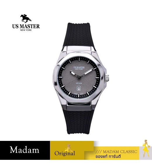 นาฬิกา US MASTER NEW YORK USM-EG06-BK-GY ABRAHAM EG06 44 MM,BLACK / GREY	