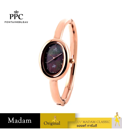 นาฬิกา PPC FONTAINEBLEAU PPC-EE11-RG-BK OVALE EE11 22 MM,ROSEGOLD / BLACK	