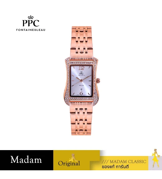 นาฬิกา PPC FONTAINEBLEAU PPC-ED02-RG-WE DORÉE ED02 27.5 MM,ROSEGOLD / WHITE	