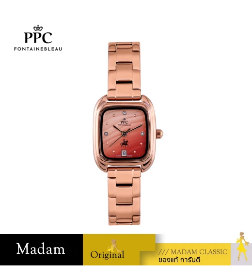 นาฬิกา PPC FONTAINEBLEAU PPC-ED08-RG-RBR DORÉE ED08 23 MM,ROSEGOLD / ROSEGOLD BROWN	