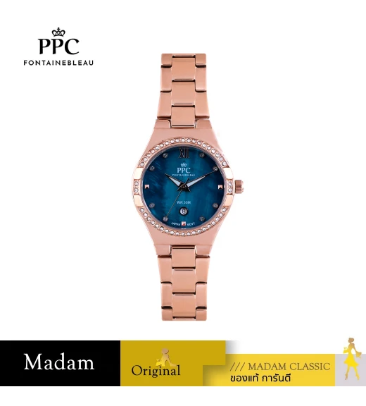 นาฬิกา PPC FONTAINEBLEAU PPC-EF09-RG-BU ÉTOILE EF09 22 MM,ROSEGOLD / BLUE นาฬิกา PPC FONTAINEBLEAU PPC-EF09-RG-BU ÉTOILE EF09 22 MM,ROSEGOLD / BLUE