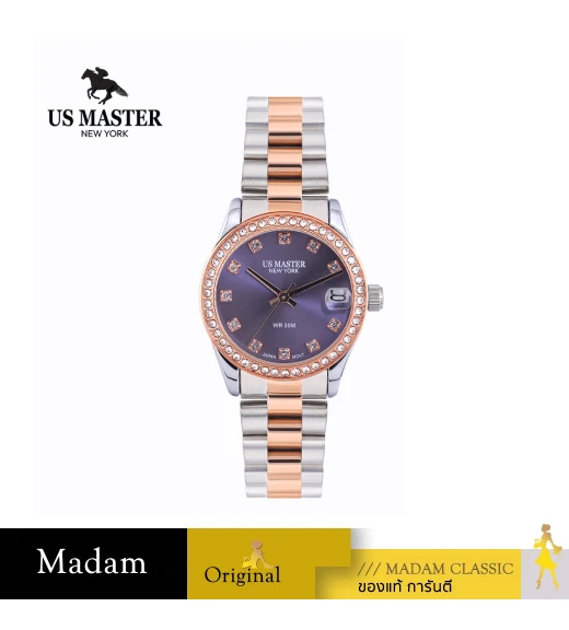 นาฬิกา US MASTER NEW YORK USM-EG07-SRG-VLT DIANA EG07 31 MM,SILVER ROSEGOLD / VIOLET	