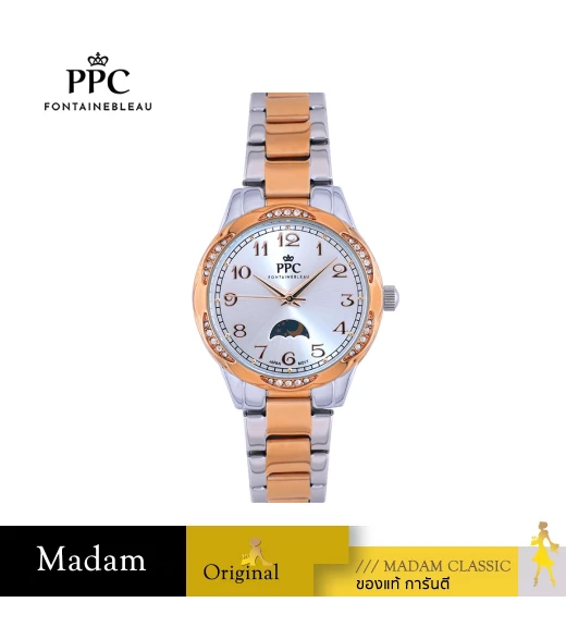 นาฬิกา PPC FONTAINEBLEAU PPC-EE09-SRG-WE ÉTOILE EE09 33 MM,SILVER ROSEGOLD / WHITE นาฬิกา PPC FONTAINEBLEAU PPC-EE09-SRG-WE ÉTOILE EE09 33 MM,SILVER ROSEGOLD / WHITE