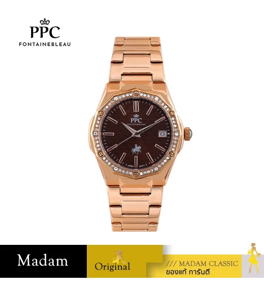 นาฬิกา PPC FONTAINEBLEAU PPC-EE14-RG-BR JOAN EE14 35.5 MM,ROSEGOLD / BROWN นาฬิกา PPC FONTAINEBLEAU PPC-EE14-RG-BR JOAN EE14 35.5 MM,ROSEGOLD / BROWN