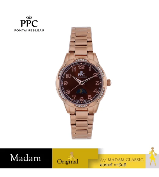 นาฬิกา PPC FONTAINEBLEAU PPC-EE09-RG-BR ÉTOILE EE09 33 MM,ROSEGOLD / BROWN	