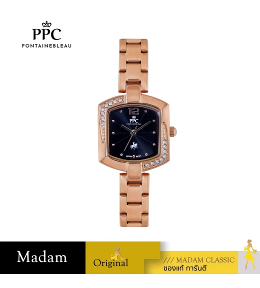 นาฬิกา PPC FONTAINEBLEAU PPC-EE12-RG-BK DORÉE EE12 22 MM,ROSEGOLD / BLACK	