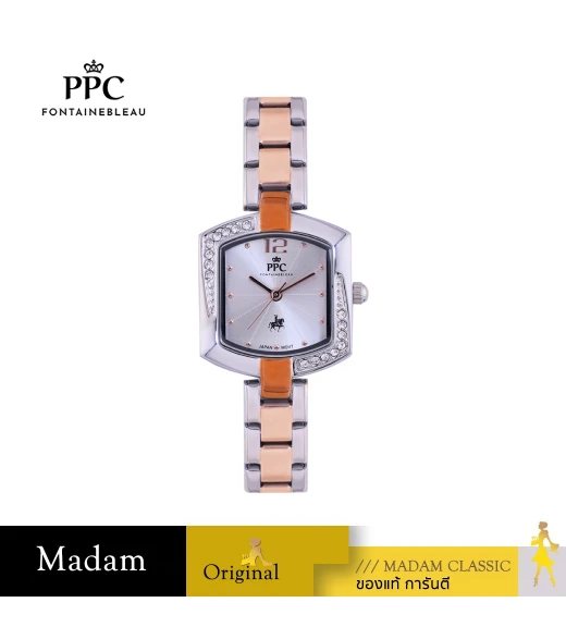นาฬิกา PPC FONTAINEBLEAU PPC-EE12-SRG-WE DORÉE EE12 22 MM,SILVER ROSEGOLD / WHITE	