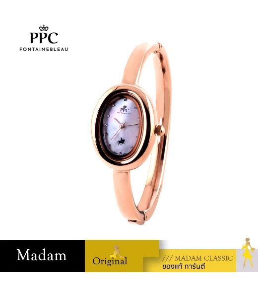 นาฬิกา PPC FONTAINEBLEAU PPC-EE11-RG-WE OVALE EE11 22 MM,ROSEGOLD / WHITE นาฬิกา PPC FONTAINEBLEAU PPC-EE11-RG-WE OVALE EE11 22 MM,ROSEGOLD / WHITE