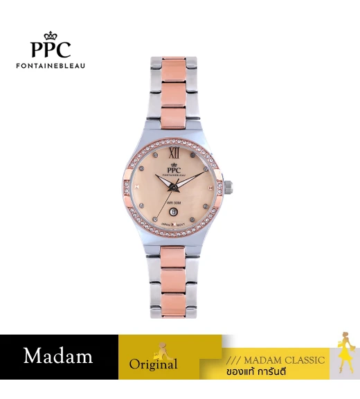 นาฬิกา PPC FONTAINEBLEAU PPC-EF09-SRG-RG ÉTOILE EF09 22 MM,SILVER ROSEGOLD / ROSEGOLD	