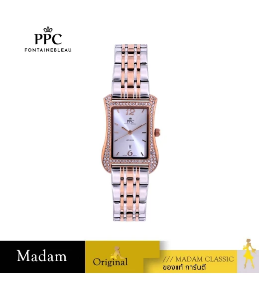 นาฬิกา PPC FONTAINEBLEAU PPC-ED02-SRG-WE DORÉE ED02 27.5 MM,SILVER ROSEGOLD / WHITE นาฬิกา PPC FONTAINEBLEAU PPC-ED02-SRG-WE DORÉE ED02 27.5 MM,SILVER ROSEGOLD / WHITE