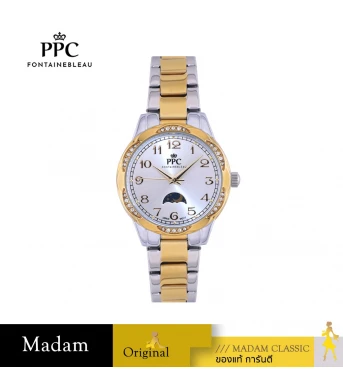 นาฬิกา PPC FONTAINEBLEAU PPC-EE09-SGD-WE ÉTOILE EE09 33 MM,SILVER GOLD / WHITE	