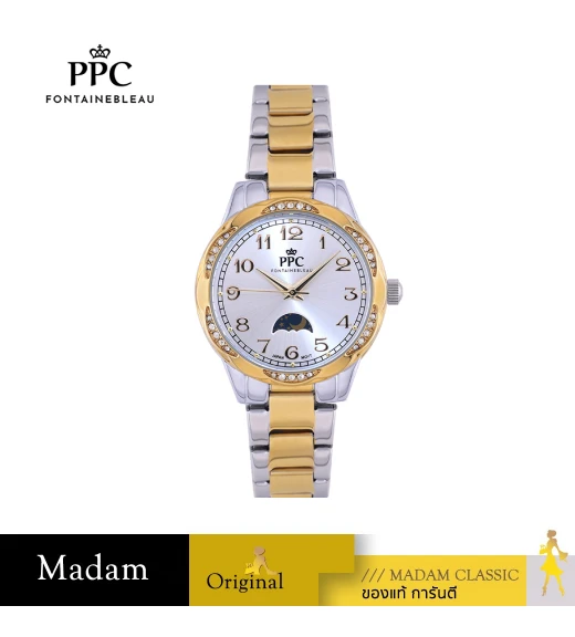 นาฬิกา PPC FONTAINEBLEAU PPC-EE09-SGD-WE ÉTOILE EE09 33 MM,SILVER GOLD / WHITE	