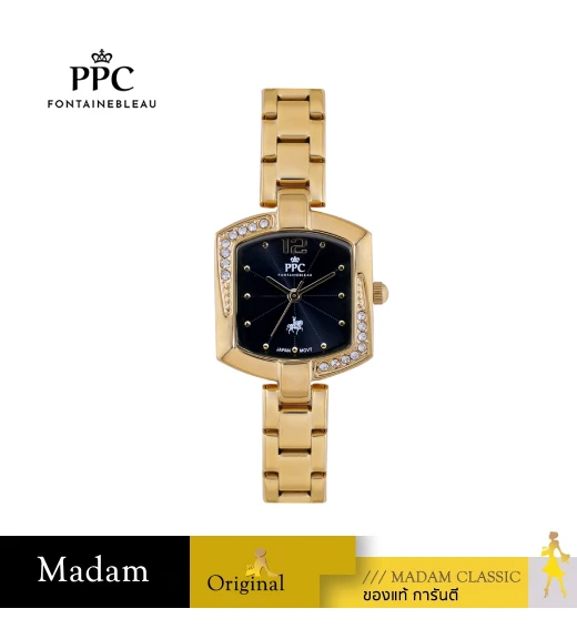 นาฬิกา PPC FONTAINEBLEAU PPC-EE12-GD-BK DORÉE EE12 22 MM,GOLD / BLACK นาฬิกา PPC FONTAINEBLEAU PPC-EE12-GD-BK DORÉE EE12 22 MM,GOLD / BLACK