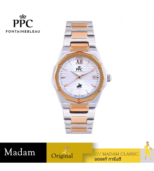 นาฬิกา PPC FONTAINEBLEAU  PPC-EE13-SRG-WE JOAN EE13 33.5mm,SILVER ROSEGOLD / WHITE