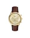 นาฬิกาข้อมือ FOSSIL FS6113,44MM.,LEATHER STRAP,BROWN		
