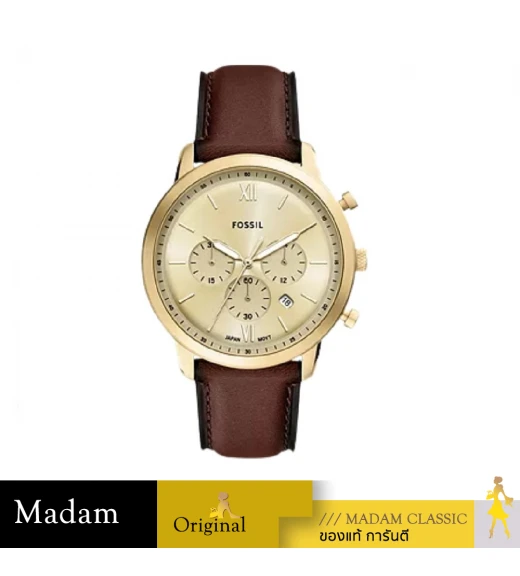 นาฬิกาข้อมือ FOSSIL FS6113,44MM.,LEATHER STRAP,BROWN		