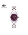 นาฬิกา PPC FONTAINEBLEAU  PPC-EG08-BGD LER BRETON EG08 BURGUNDY 32 MM,BURGUNDY