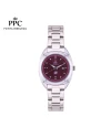 นาฬิกา PPC FONTAINEBLEAU  PPC-EG08-BGD LER BRETON EG08 BURGUNDY 32 MM,BURGUNDY