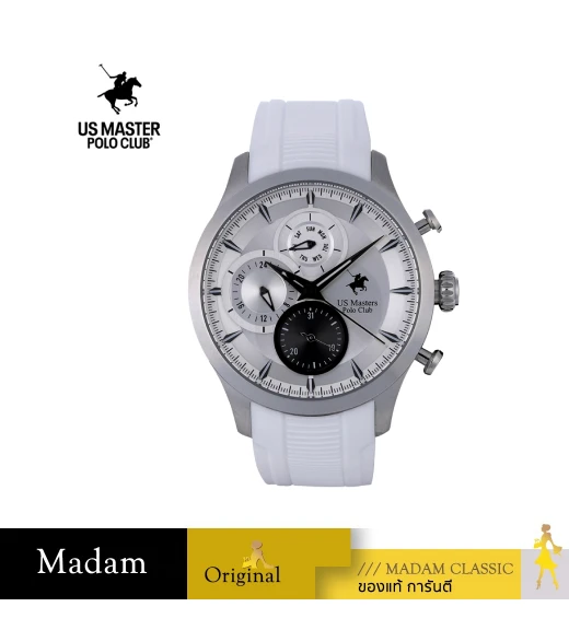 นาฬิกา US MASTERS POLO CLUB USM-DD40-WE BOSTON SPORTY 44 MM,WHITE	