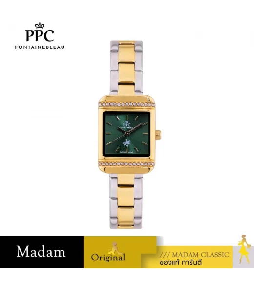 นาฬิกา PPC FONTAINEBLEAU PPC-EF06-SGD-GN DORÉE EF06 20.5 MM,SILVER GOLD / GREEN นาฬิกา PPC FONTAINEBLEAU PPC-EF06-SGD-GN DORÉE EF06 20.5 MM,SILVER GOLD / GREEN