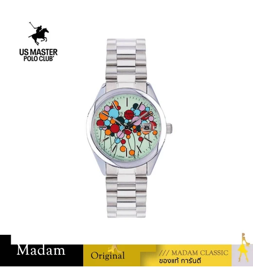 นาฬิกา US MASTERS POLO CLUB  USM-EC03-TGN NEW YORK BALLOON DATE TEA GREEN 36 MM ,TEA GREEN