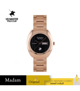 นาฬิกา US MASTERS POLO CLUB USM-EE04-RG-BK SUMMIT ELITE DAY DATE 38 MM,ROSEGOLD / BLACK	