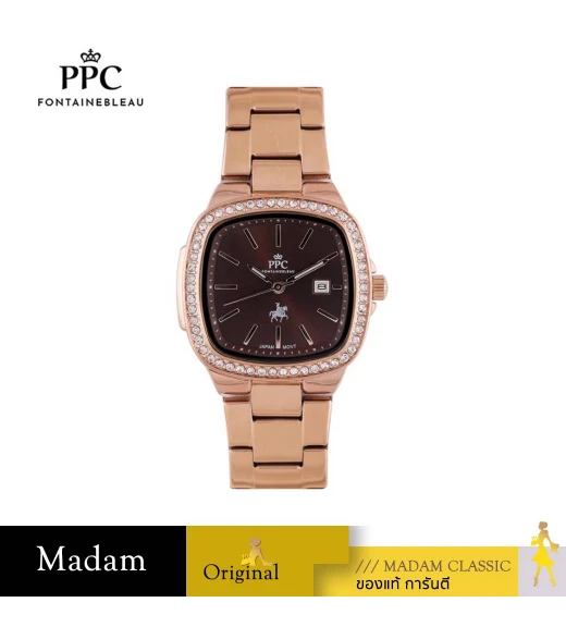 นาฬิกา PPC FONTAINEBLEAU  PPC-EF15-RG-BR DORÉE EF15 ROSEGOLD / BROWN 30 MM,ROSEGOLD / BROWN
