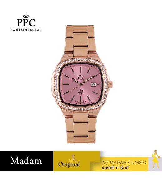 นาฬิกา PPC FONTAINEBLEAU  PPC-EF15-RG-PK DORÉE EF15 ROSEGOLD / PINK 30 MM,ROSEGOLD / PINK