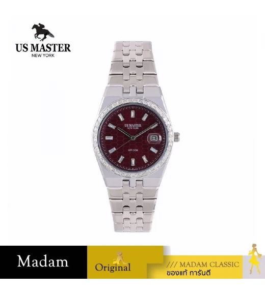 นาฬิกา US MASTER NEW YORK  USM-EG04-BGD DIANA EG04 36 MM,BURGUNDY