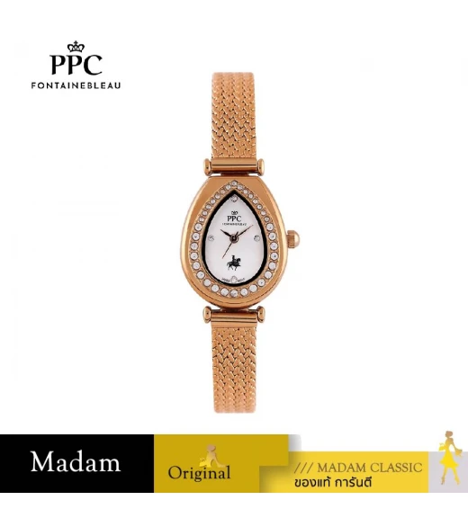 นาฬิกา PPC FONTAINEBLEAU PPC-EF10-RG-WE CANNES EF10 22.5 MM,ROSEGOLD / WHITE