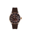 นาฬิกา US MASTER NEW YORK  USM-ED10-BR-RBR ABRAHAM ED10 44 MM,BROWN / ROSEGOLD BROWN