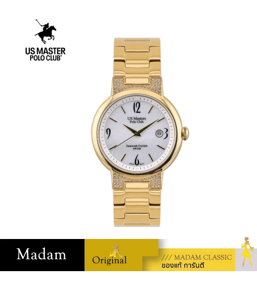 นาฬิกา US MASTER NEW YORK USM-EC19A-GD-WE DIANA EC19A 38 MM,GOLD / WHITE	