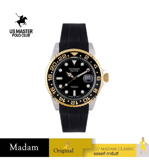 นาฬิกา US MASTER NEW YORK  USM-ED10-BK-GBK ABRAHAM ED10 44 MM,BLACK / GOLD BLACK
