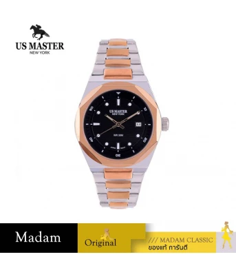 นาฬิกา US MASTERS POLO CLUB USM-EG09-SRG-BK ABRAHAM EG09 SILVER ROSEGOLD / BLACK 40 MM,SILVER ROSEGOLD / BLACK	