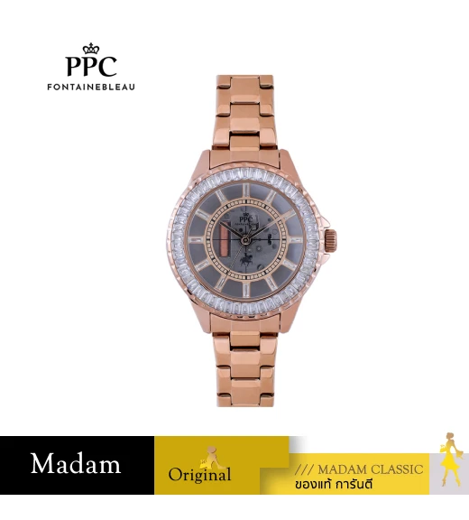 นาฬิกา PPC FONTAINEBLEAU PPC-EF18-RG-WE LER BRETON EF18 36 MM,ROSEGOLD / WHITE นาฬิกา PPC FONTAINEBLEAU PPC-EF18-RG-WE LER BRETON EF18 36 MM,ROSEGOLD / WHITE