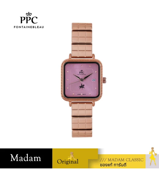 นาฬิกา PPC FONTAINEBLEAU PPC-EF21-RG-PK DORÉE EF21 24 MM,ROSEGOLD / PINK	