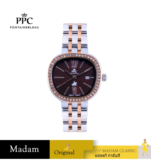 นาฬิกา PPC FONTAINEBLEAU PPC-EG06-SRG-BR CANNES EG06 29 MM,SILVER ROSEGOLD / BROWN นาฬิกา PPC FONTAINEBLEAU PPC-EG06-SRG-BR CANNES EG06 29 MM,SILVER ROSEGOLD / BROWN
