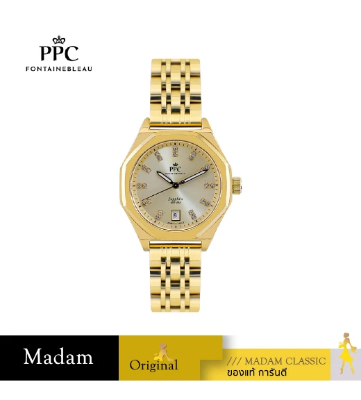 นาฬิกา PPC FONTAINEBLEAU PPC-EG10-GD PHILIP EG10 35 MM,GOLD	