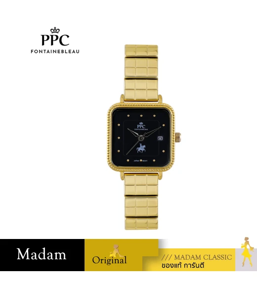 นาฬิกา PPC FONTAINEBLEAU PPC-EF21-GD-BK DORÉE EF21 24 MM,GOLD / BLACK	