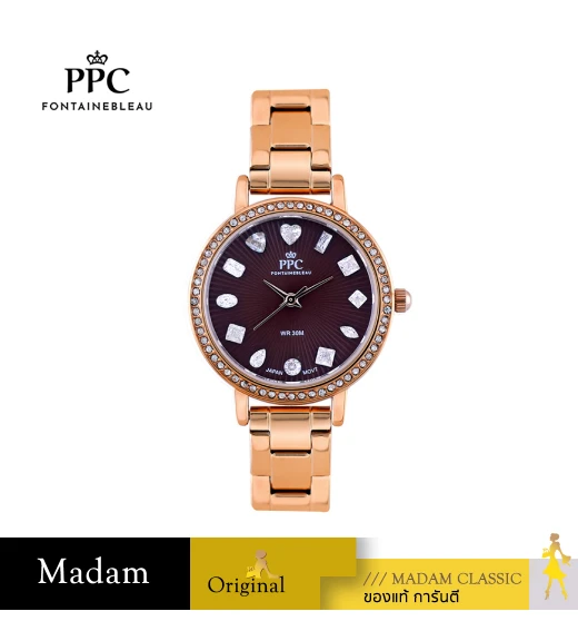 นาฬิกา PPC FONTAINEBLEAU PPC-EF05-RG-BR ÉTOILE EF05 30 MM,ROSEGOLD / BROWN	
