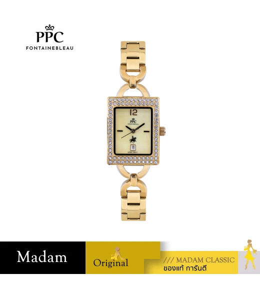 นาฬิกา PPC FONTAINEBLEAU PPC-EF04-GD DORÉE EF04  23 MM,GOLD	